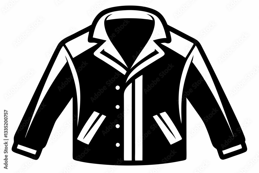jacket line art silhouette vector illustration jacket line art silhouette vector illustration