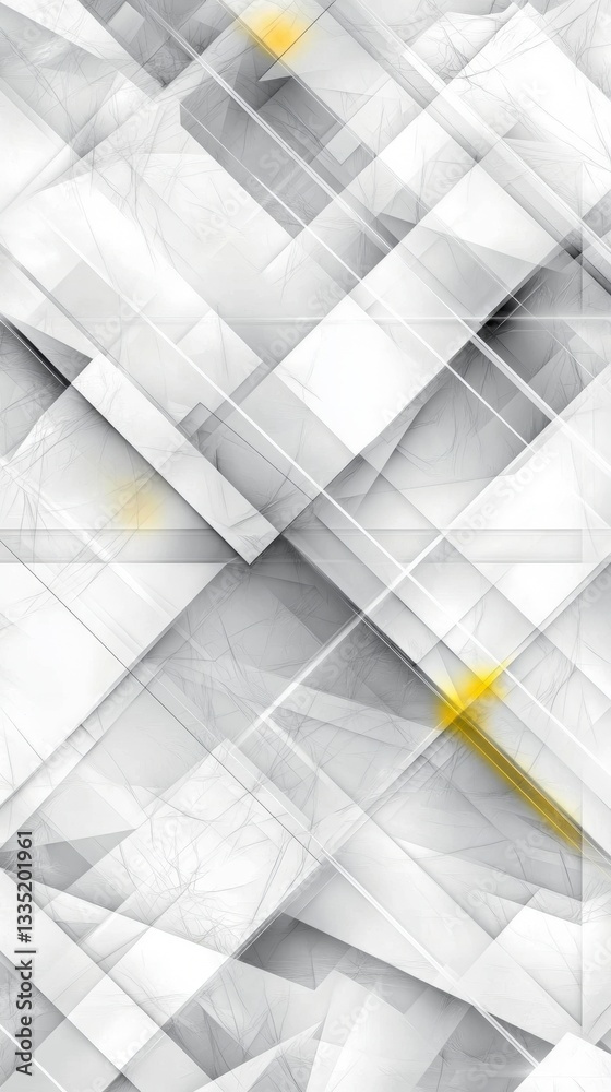 Obraz premium Abstract Geometric Architecture: A Futuristic Cityscape Design