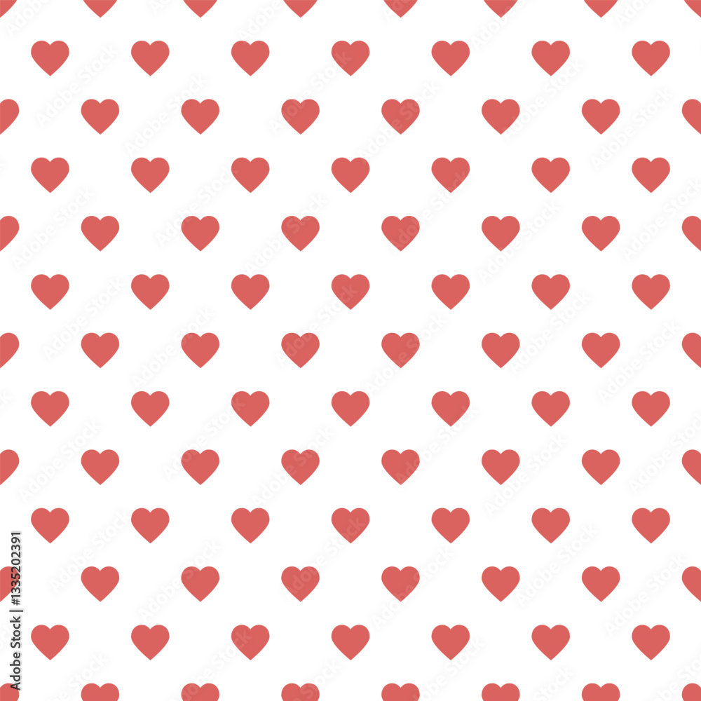 seamless pattern with red hearts seamless pattern with red hearts