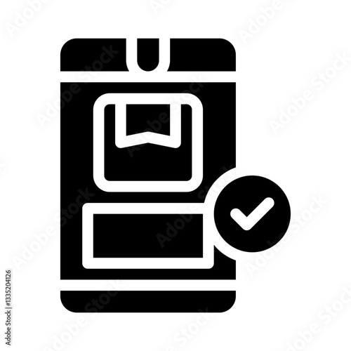 delivery confirmation glyph icon