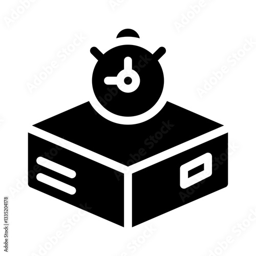 order fulfillment glyph icon