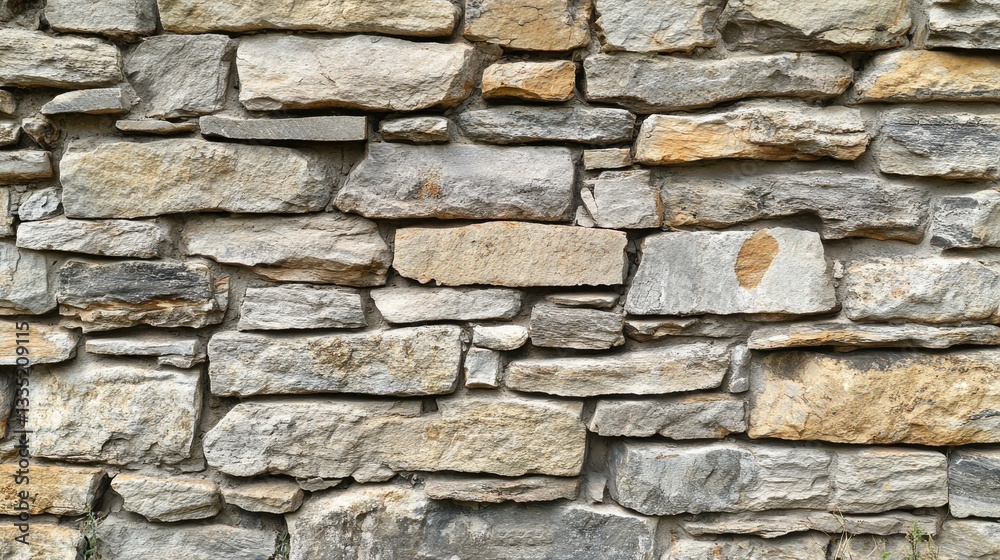 Obraz premium Natural Stone Wall Texture for Architectural and Design Projects