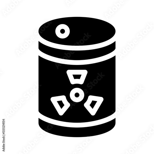 hazardous materials glyph icon