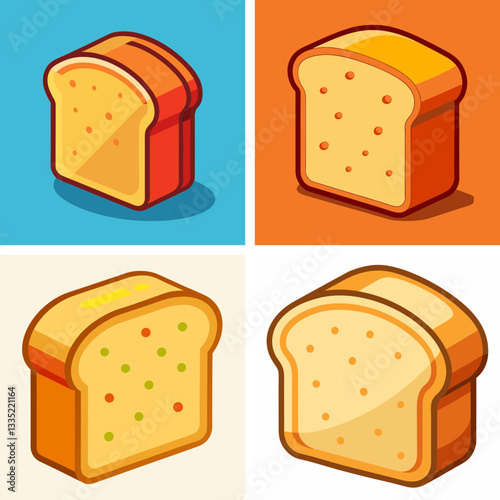bread, food, isolated, slice, brown, loaf, white, toast, breakfast, toaster, meal, wheat, bakery, baked, healthy, nobody, panettone, fresh, bag, rye, snack, suitcase, cake, bake, kitchen