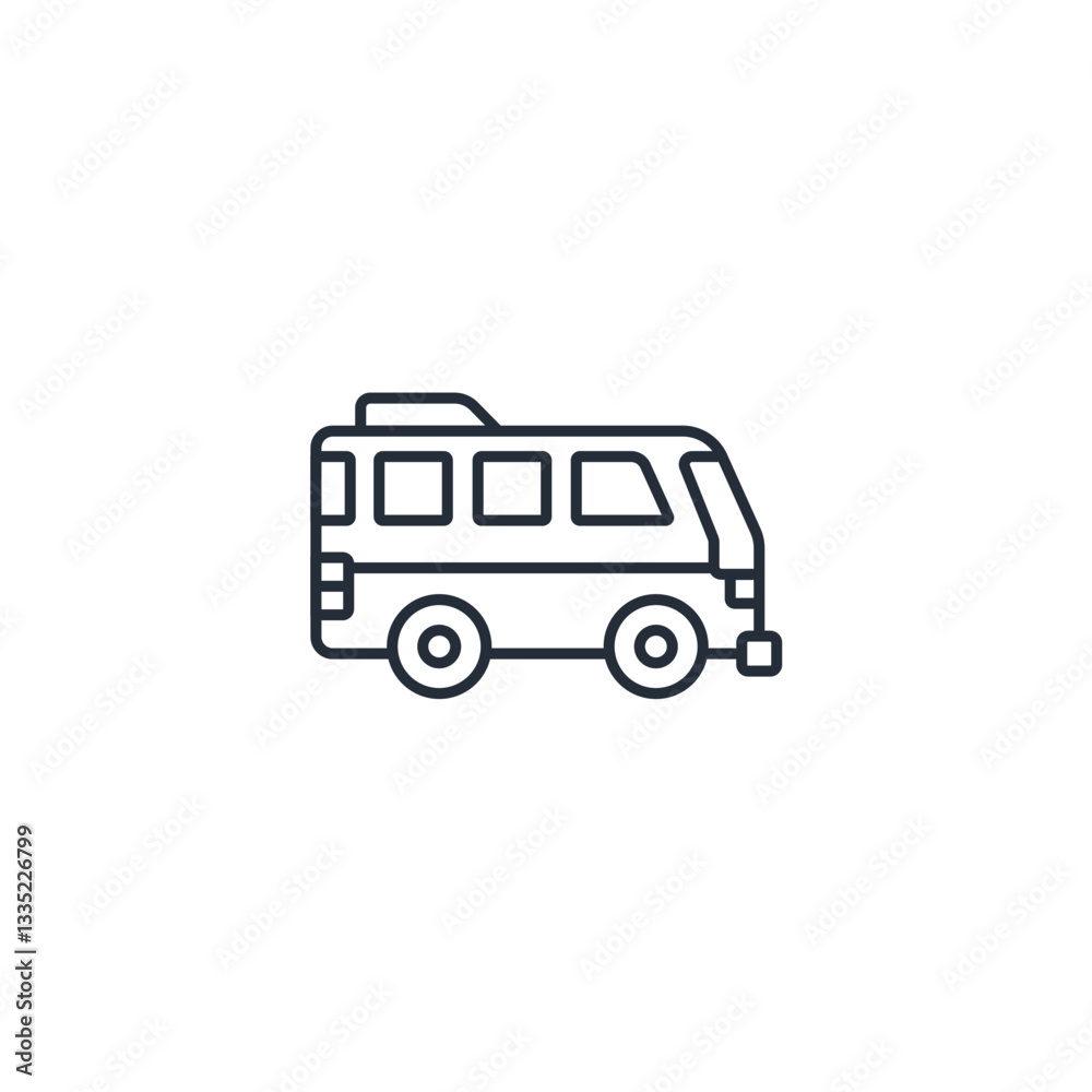 Bus icon symbol vector sign isolated on white background illustration for graphic and web design Bus icon symbol vector sign isolated on white background illustration for graphic and web design