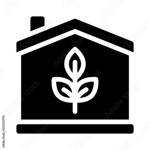 energy efficient glyph icon