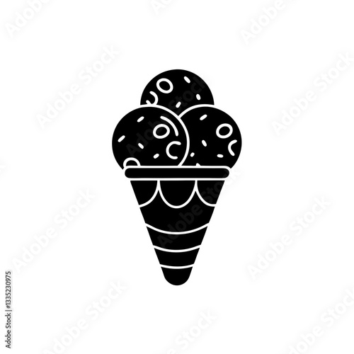 creative details Ice Cream Icon vector illustration 