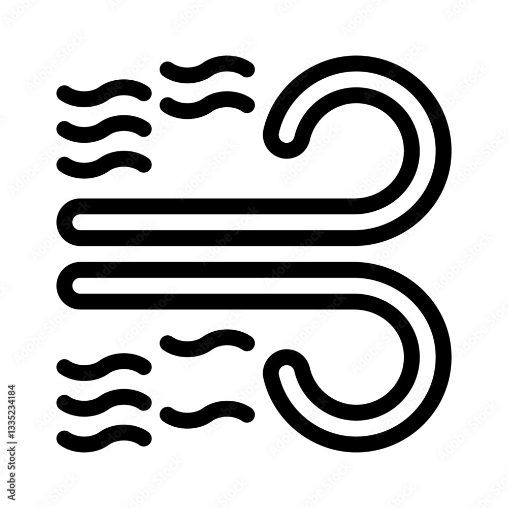 wind energy line icon wind energy line icon