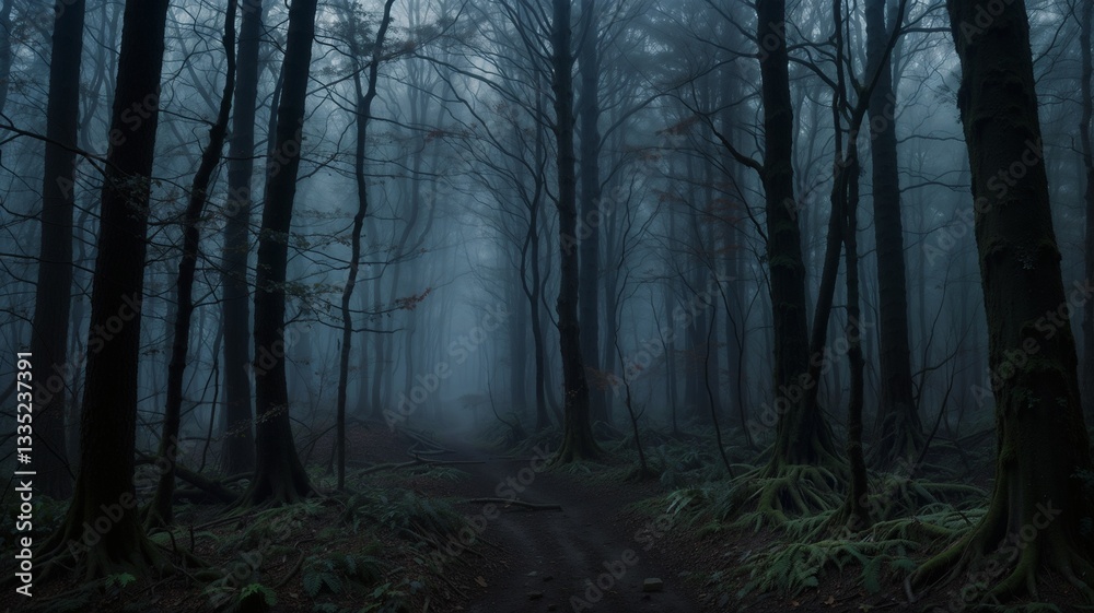 A Pathway Through a Haunted Forest A Pathway Through a Haunted Forest