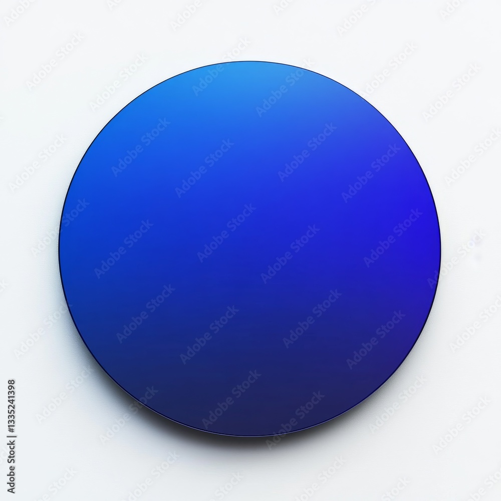 Gradient Blue Circle on White: Modern Abstract Design with Smooth Color Transition and Minimalist Aesthetic Gradient Blue Circle on White: Modern Abstract Design with Smooth Color Transition and Minimalist Aesthetic