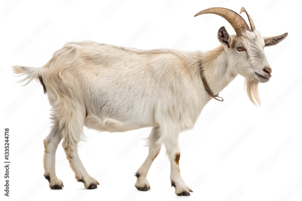 bergeri goat isolated on white background bergeri goat isolated on white background