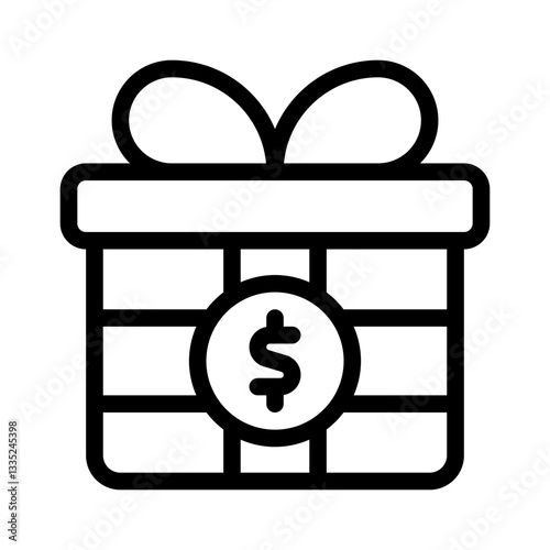 gift box line icon