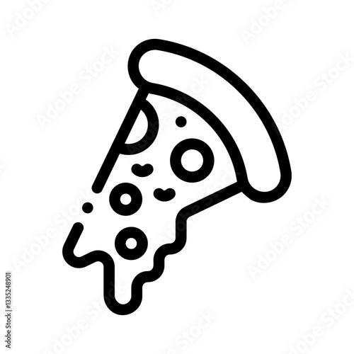 pizza line icon