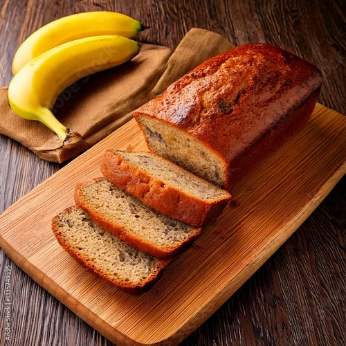  banana bread on a cutting board