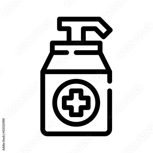 antiseptic line icon