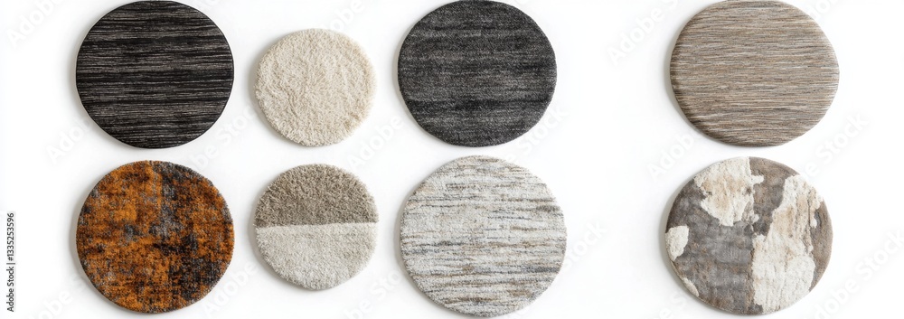 Assorted Circular Rug Samples Assorted Circular Rug Samples