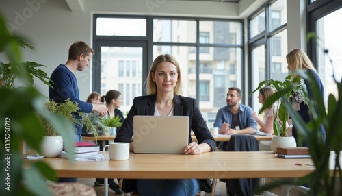 Wallpaper Mural business people working together in office Torontodigital.ca