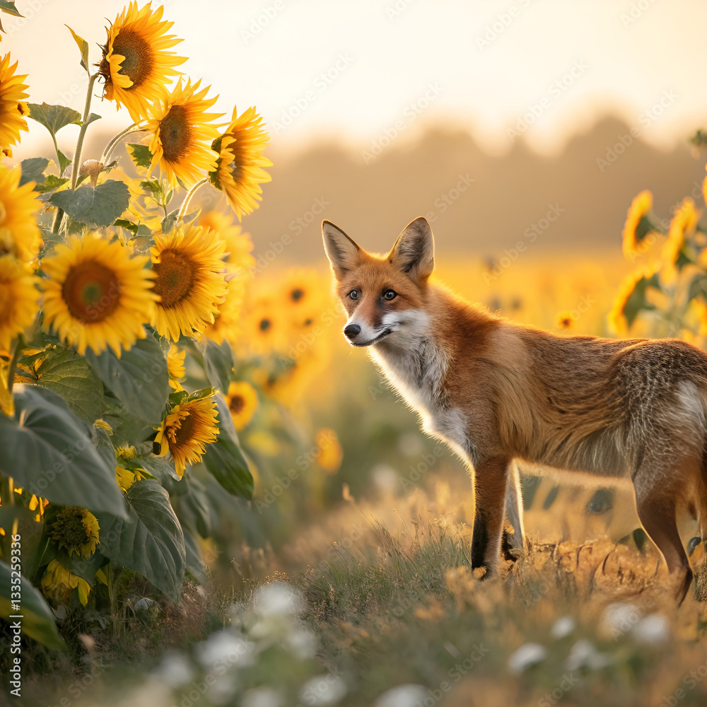 Fototapeta premium red fox vulpes