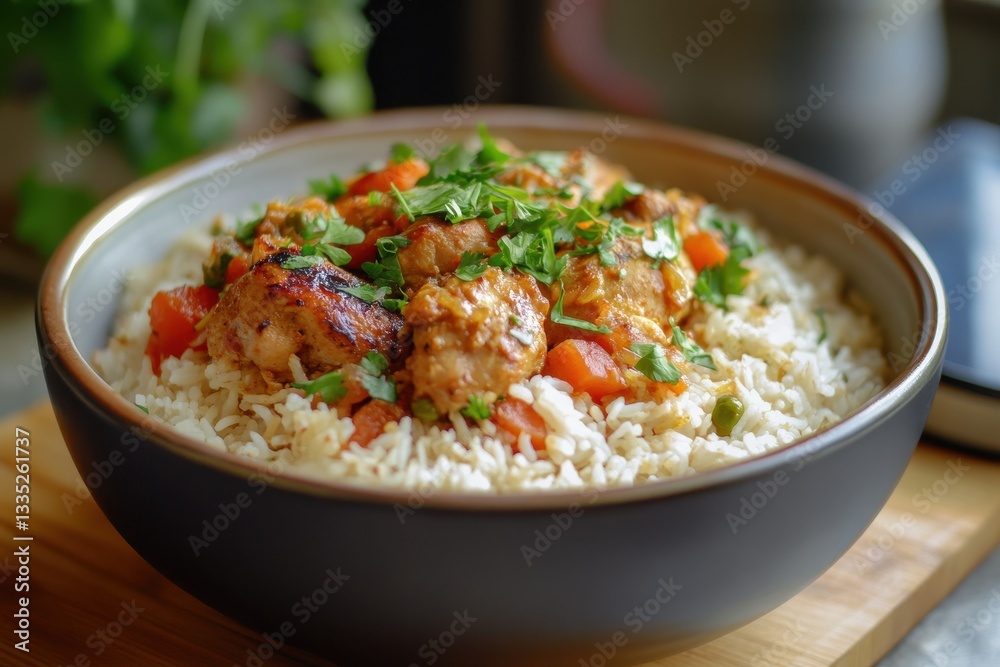 Homemade Arabian chicken biryani rice Homemade Arabian chicken biryani rice