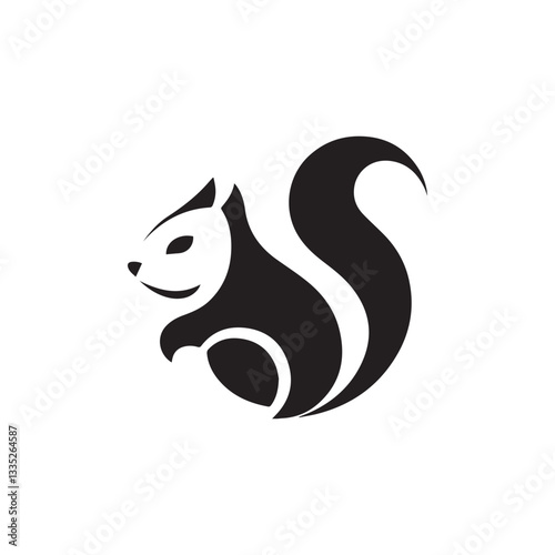 Wallpaper Mural minimalist and modern squirrel logo design Torontodigital.ca