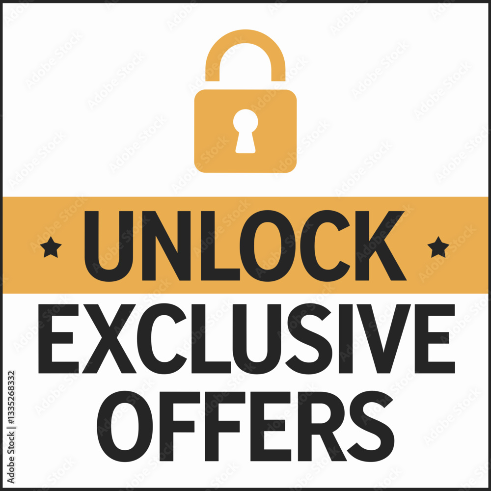 Unlock Exclusive Offers - Promotional Banner Design Unlock Exclusive Offers - Promotional Banner Design