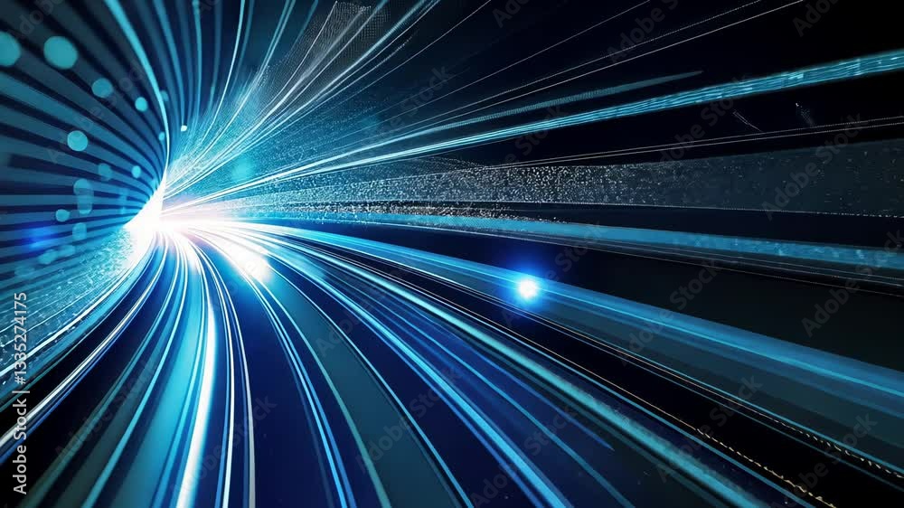 Digital tunnel, high-speed data flow Digital tunnel, high-speed data flow
