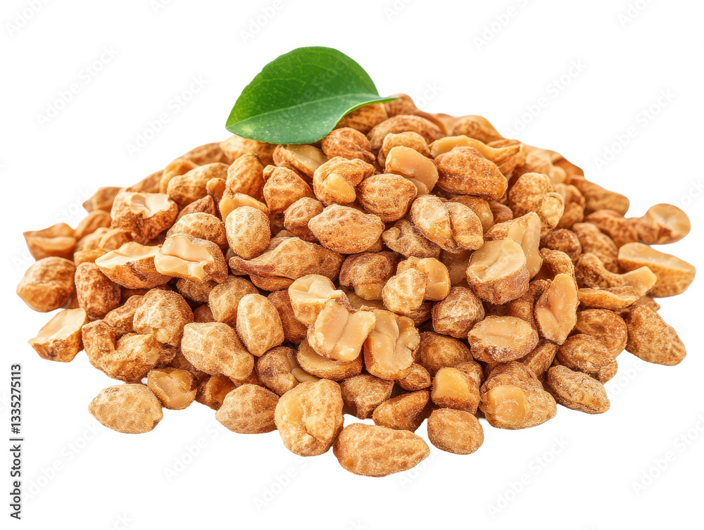Isolated Pile of Roasted Peanuts Isolated Pile of Roasted Peanuts