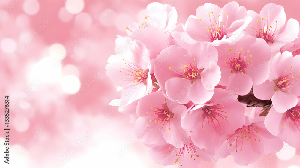 A frame of strewn spring flowers encircles a blank white picture frame. A frame of strewn spring flowers encircles a blank white picture frame.