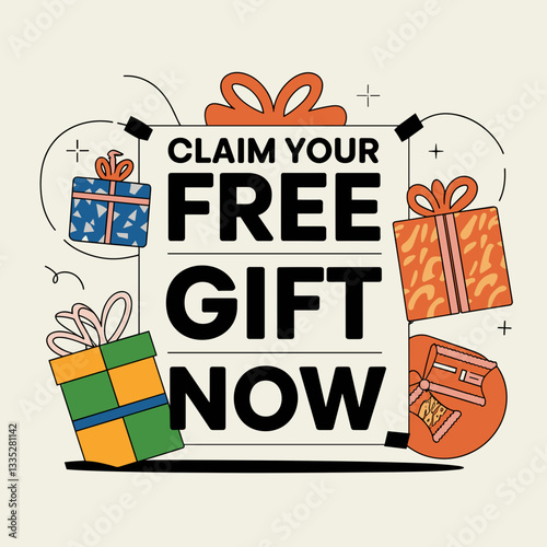 Claim Your Free Gift - Promotional Giveaway Banner