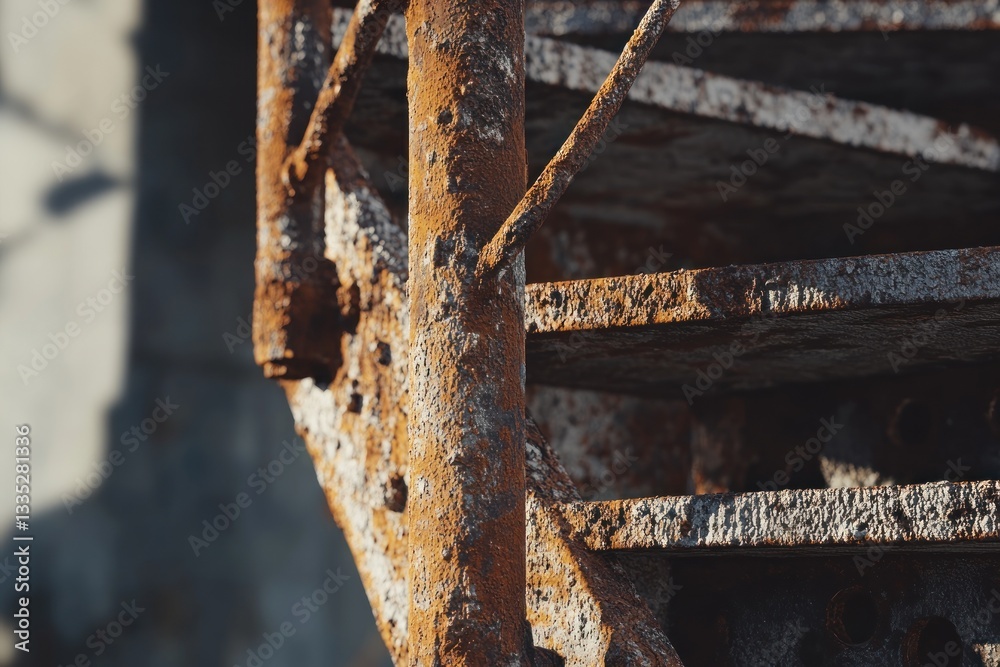 Rusty Metal Spiral Staircase Weathered Texture and Industrial Decay for Design Projects Rusty Metal Spiral Staircase Weathered Texture and Industrial Decay for Design Projects