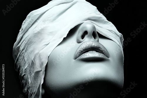 Emotional exhaustion. Grief - cause of depression: abstract image of health condition. Metaphorical grief awareness of a loss of pleasure or interest. Depression support. Lonely and sad.