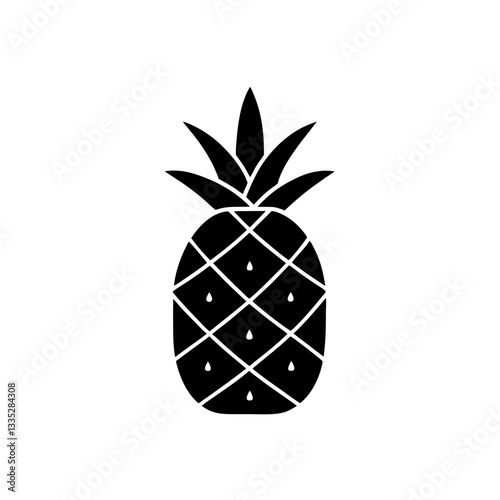 creative details Pineapple Icon vector illustration