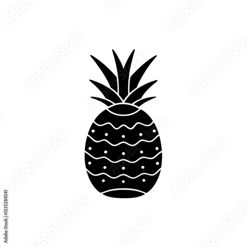 creative details Pineapple Icon vector illustration