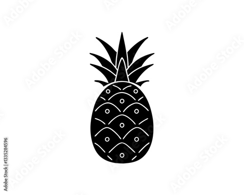 creative details Pineapple Icon vector illustration