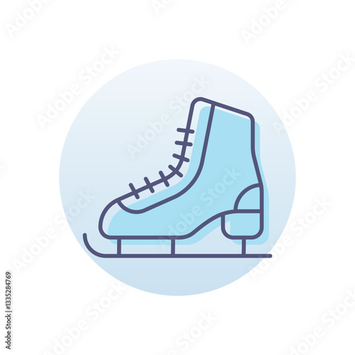 Ice Skating Vector icon