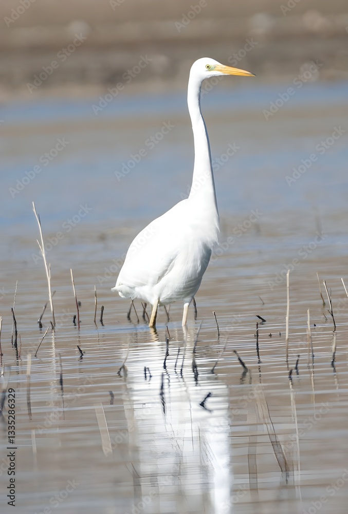 Obraz premium great white heron