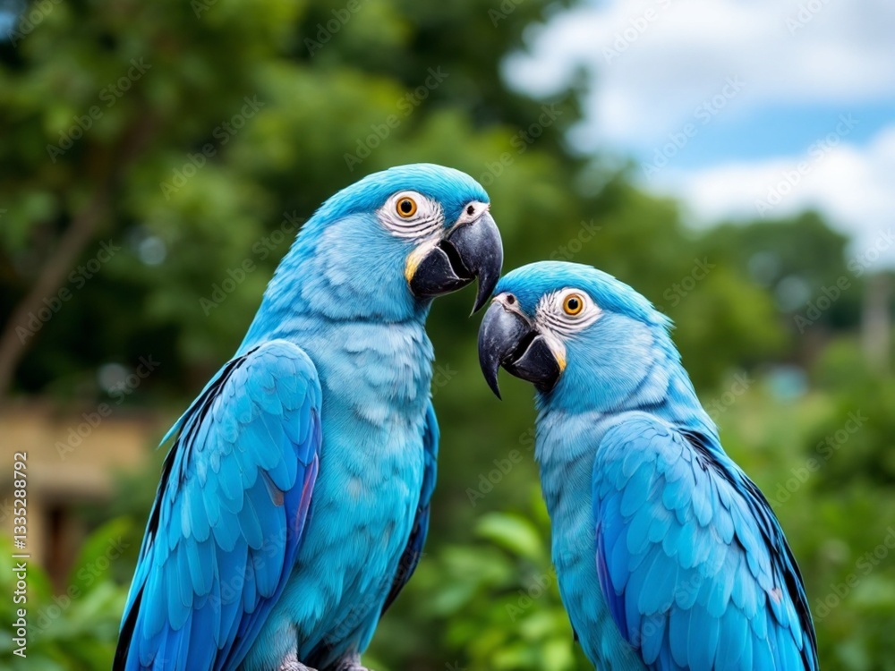 Obraz premium Exotic birds are remarkably colorful and diverse species.