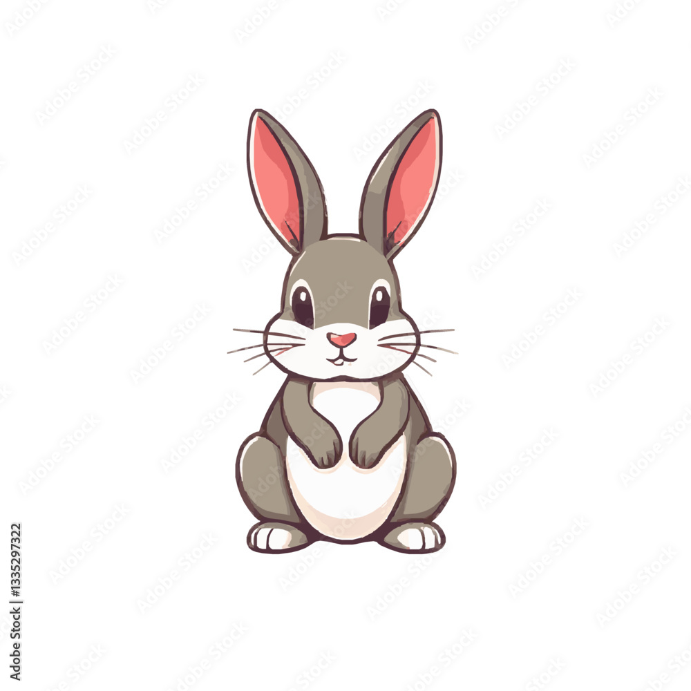 Cute Contoured Easter Egg Illustration Cute Contoured Easter Egg Illustration