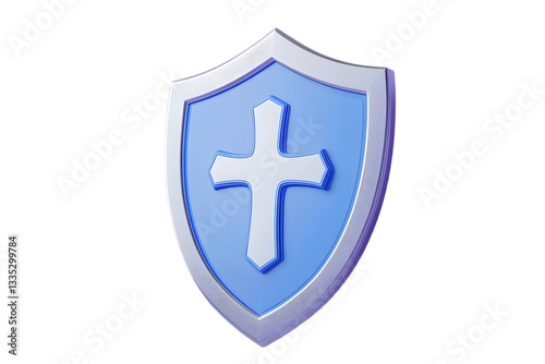 Free Download 3d Shield with a cross icon symbol on isolated purple background. Protection of health from diseases. Healthcare security insurance medical concept. 3d Minimal insurance blue shield icon. 3d render. - GFXLoad