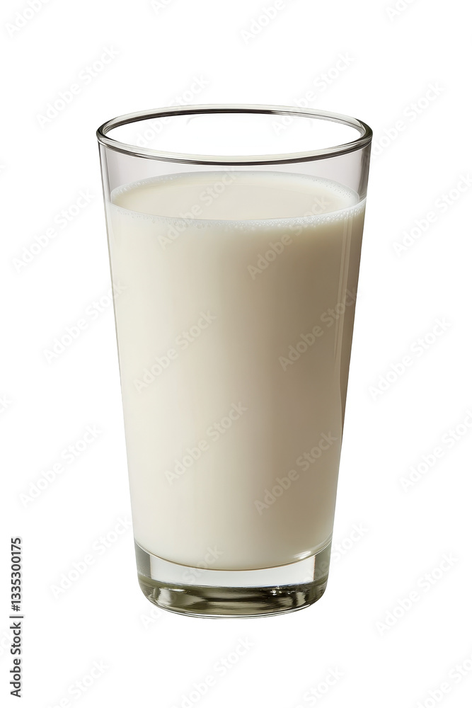 Isolated Glass of Milk Isolated Glass of Milk