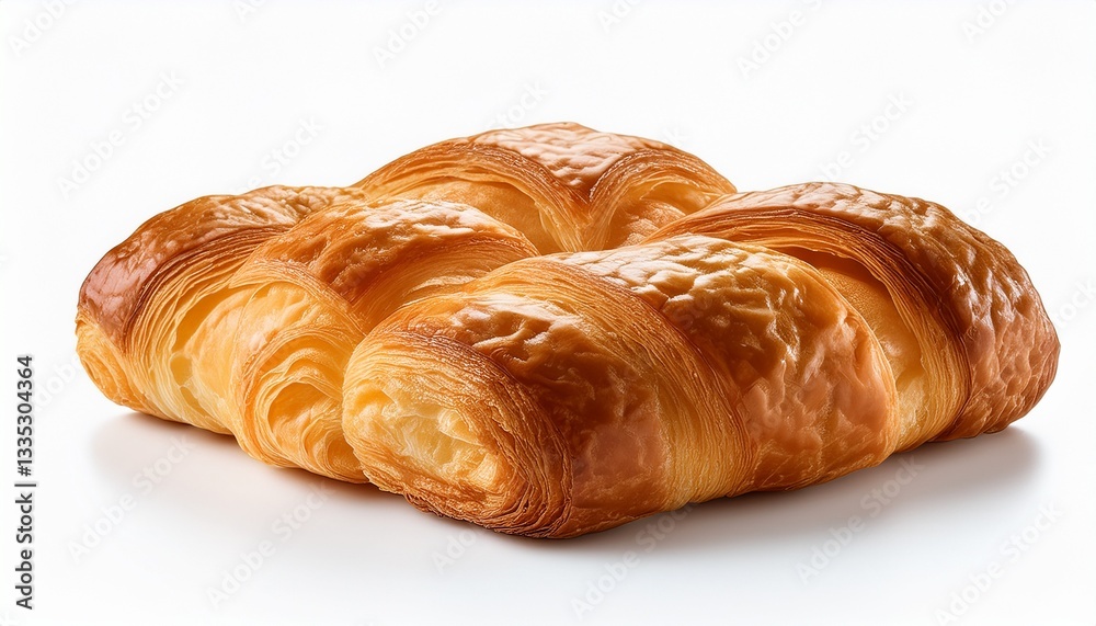 cube croisant isolated on white background cube croisant isolated on white background