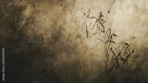 Traditional Chinese calligraphy on a textured paper background