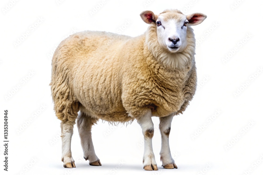 welsh mountain sheep isolated on white background welsh mountain sheep isolated on white background