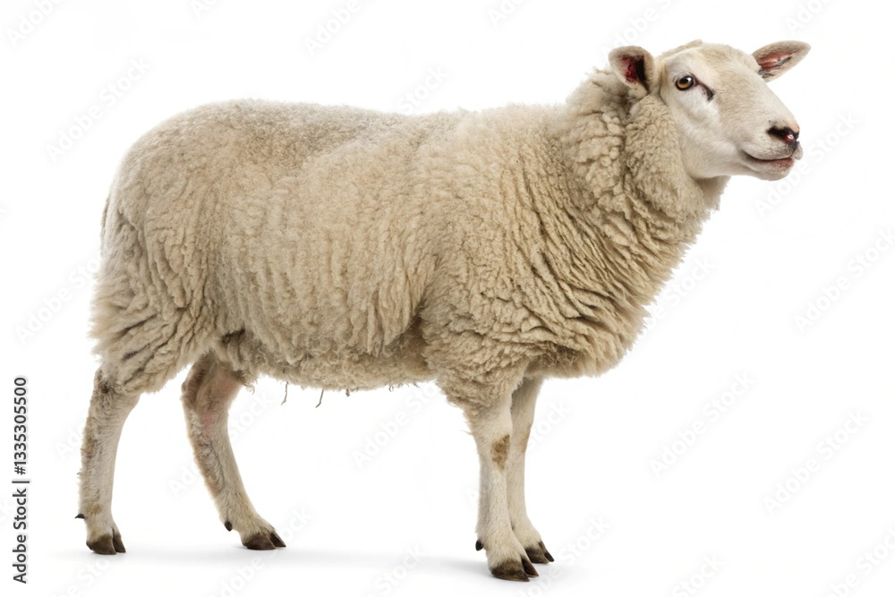 oxford sheep isolated on white background oxford sheep isolated on white background