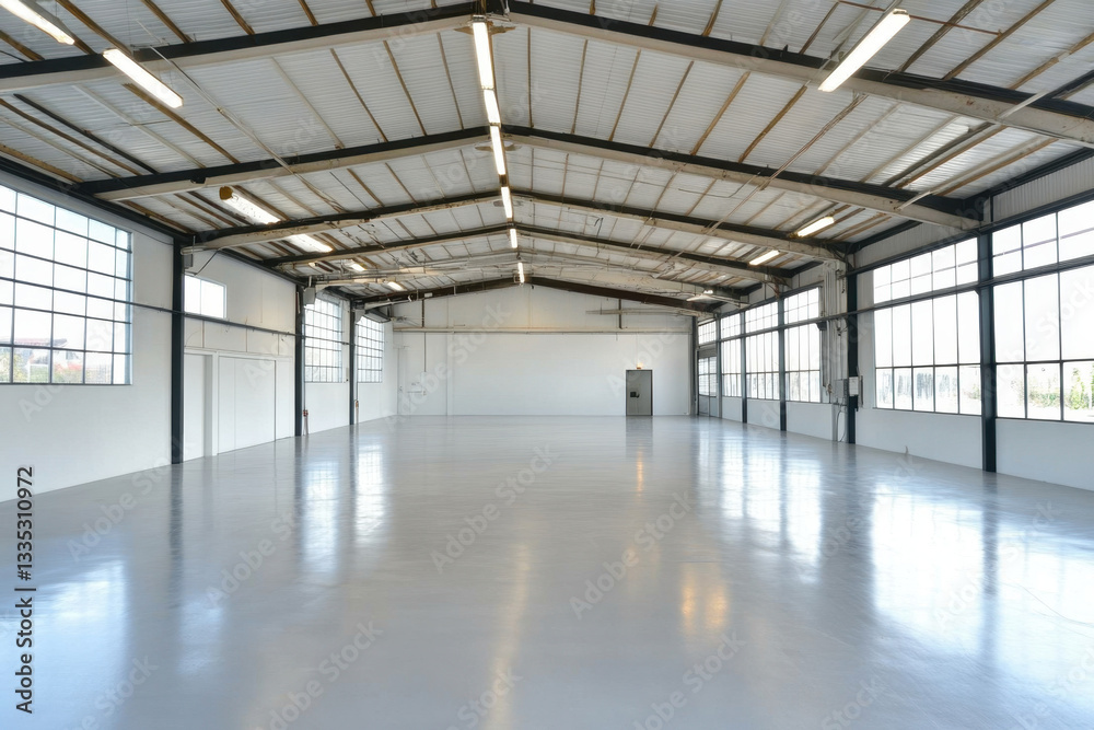 Obraz premium empty warehouse 