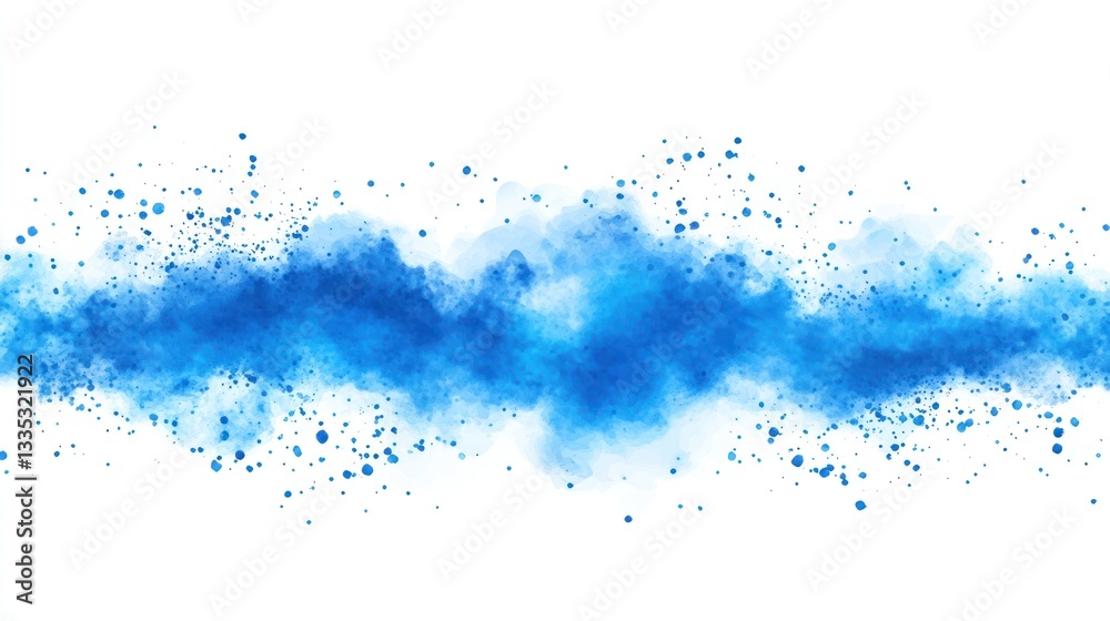Abstract Blue Watercolor Splash: A Serene Artistic Expression Abstract Blue Watercolor Splash: A Serene Artistic Expression