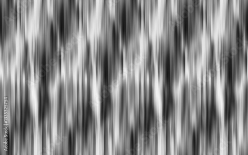 Abstract seamless vertical black and white pattern with blur effect for textile and surface design