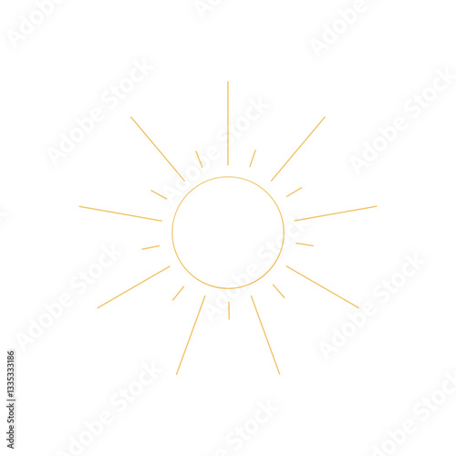 Sun Line Icon