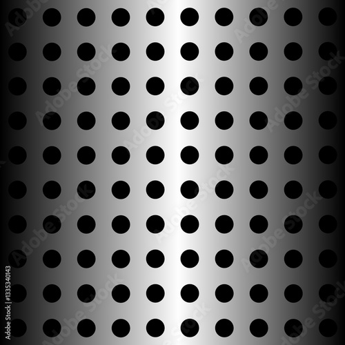 Abstract Black and White Dotted Texture with Industrial Design