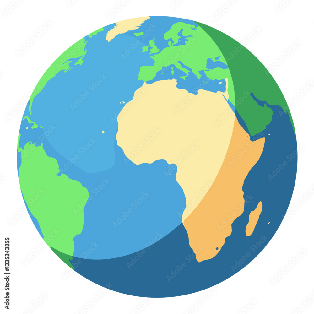 Colorful globe illustration Colorful globe illustration